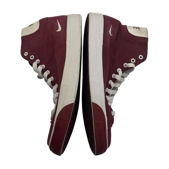 Nike Burgundy Player High Top Sneakers Size 9 Men’s - Picture 6 of 9